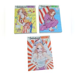 The Delinquent Housewife Manga Set Volumes 2, 3, 4 by Nemu Yoko